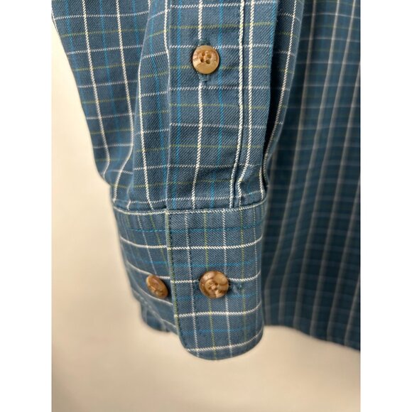 Ariat Pro Series Button Down Shirt Mens XLarge Blue Long Sleeve Check - Picture 11 of 13